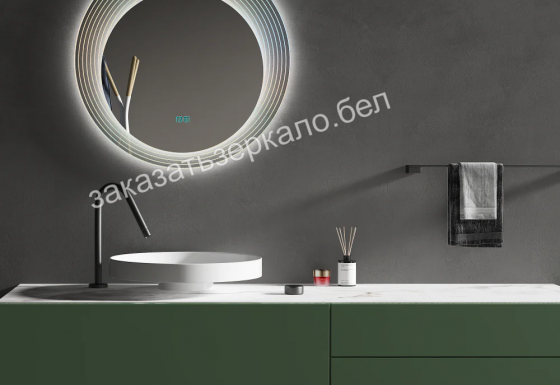 Круглое зеркало в ванную комнату с подсветкой