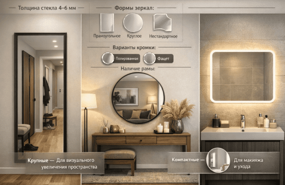 Правила выбора зеркал