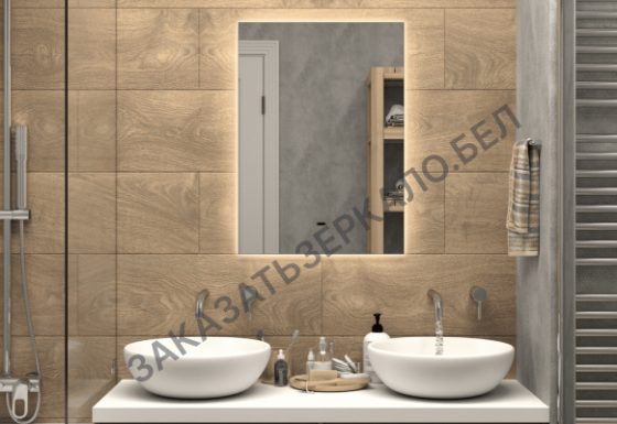 Безрамочное зеркало с led подсветкой