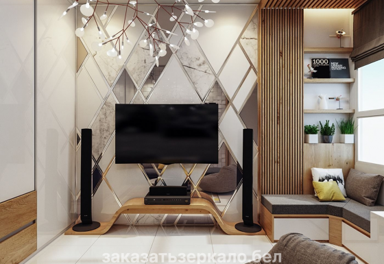 Зеркальные панели в зал