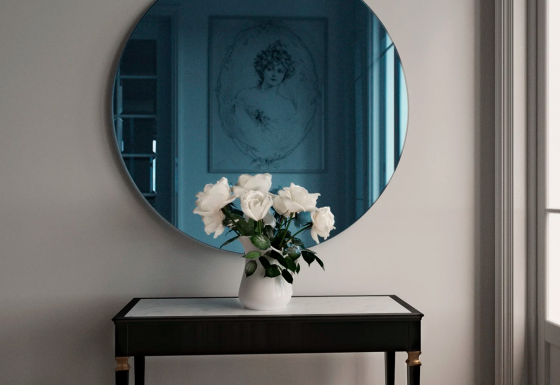 Круглое тонированное зеркало